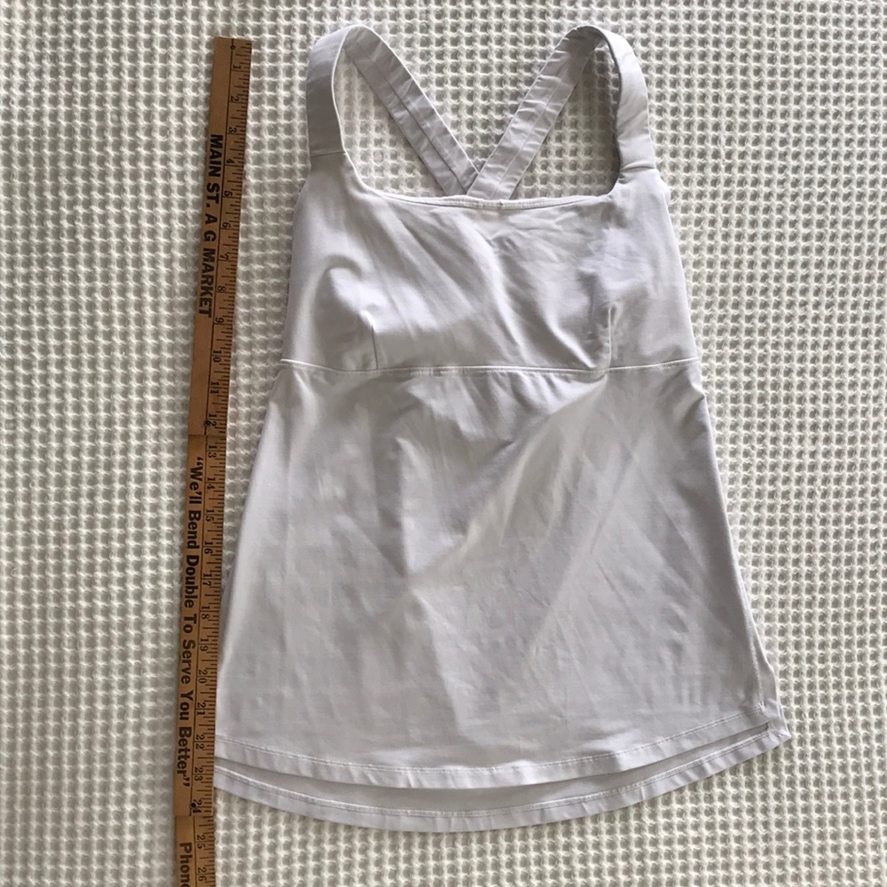Lululemon tank. White. Excellent condition.